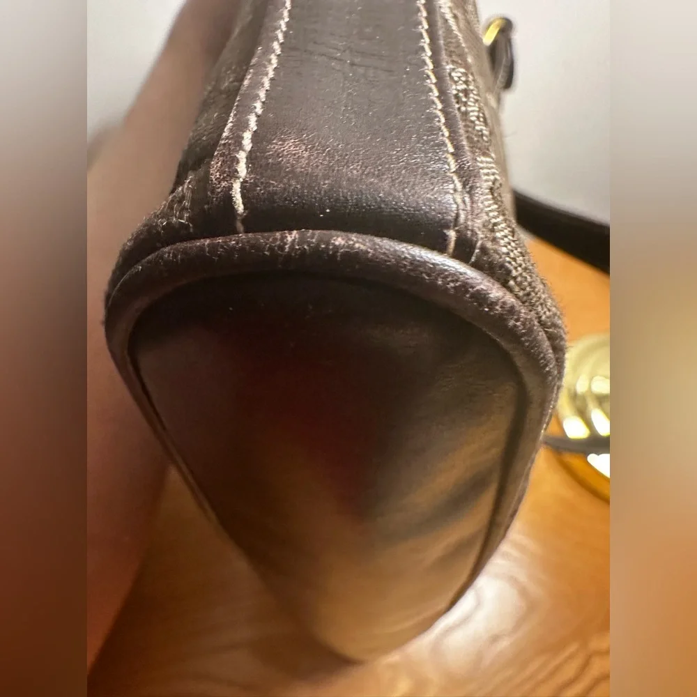 Celine Brown Canvas & Leather C Carriage Tote - Picture 10 of 15